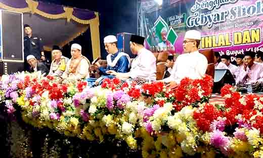 Istihlal dan haul mbah buyut kliteh gunung pegat, polsek babat perkuat silaturahmi warga