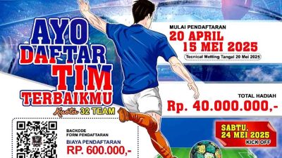 Pendaftaran turnamen sepak bola penggiringan open 2025 resmi dibuka 2