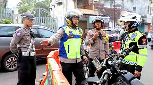 Polresta malang kota intensif monitoring jalur balik