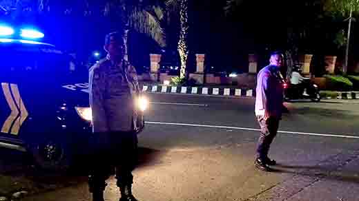 Polsek ngasem intensifkan patroli di simpang lima gumul, cegah balap liar dan tawuran