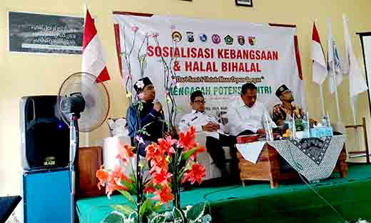 Tingkatkan cinta tanah air, densus 88 sosialisasi kebangsaan di ponpes ar rohmah ngawi