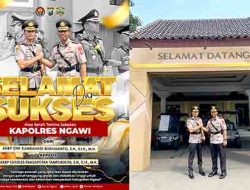 Tongkat Kepemimpinan Orang Nomor Satu di Polres Ngawi Berganti