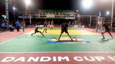 Turnamen voli dandim ngawi cup 2025 meriah, peserta dari karisidenan madiun mulai berlaga