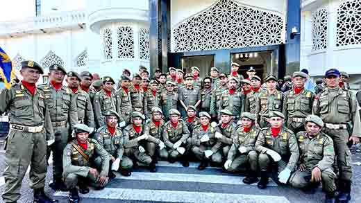 Wakil bupati takalar hadiri apel gelar pasukan satpol pp tingkat prov. sulsel