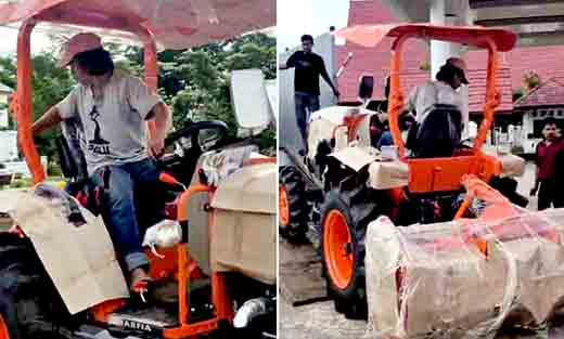 Wujudkan swasembada pangan, bupati takalar daeng manye serahkan bantuan traktor roda empat
