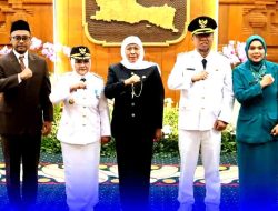 Gubernur Jawa Timur Melantik Bupati dan Wakil Bupati Magetan 2025-2030