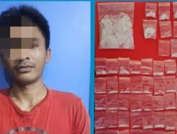 Polres Pelabuhan Tanjungperak Amankan Kurir Sabu Asal Sidoarjo 65 Poket Sabu Disita