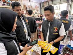 Satgas Pangan Polresta Banyuwangi Sidak Sejumlah Minimarke