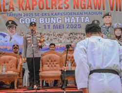 Kapolres Ngawi Membuka Kejuaraan Karate Inkanas Open Festival Pelajar