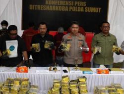Polda Sumut Gagalkan Peredaran 100 Kg Sabu Dalam Bungkus Kopi, Empat Tersangka dan Dua DPO Terlibat
