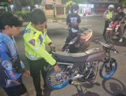 Polres Jember Amankan Belasan Motor Tidak Sesuai Spektek Terlibat Balap Liar