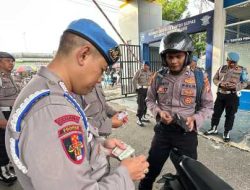 Propam Polres Kediri Gelar Razia Kendaraan untuk Disiplinkan Personel, Tak Ditemukan Pelanggaran