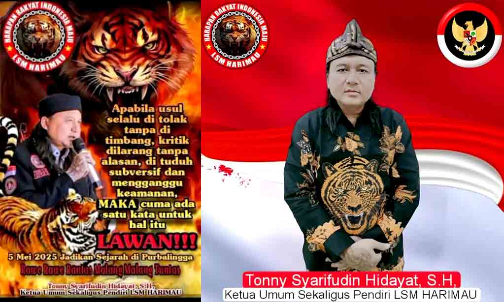 Lsm harimau tunda aksi solidaritas di purbalingga
