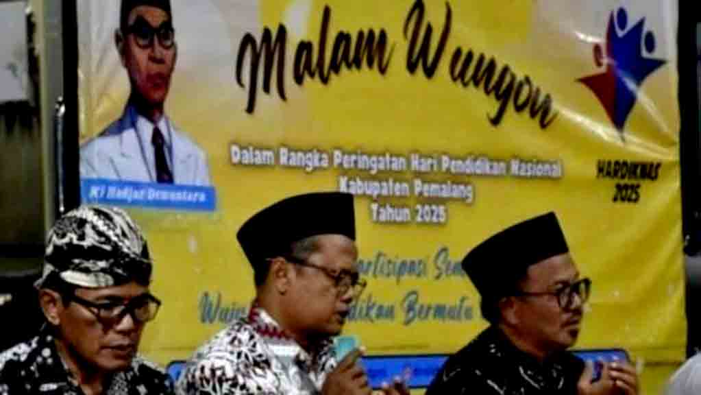 Malam wungon digelar dindikbud pemalang untuk peringatan hardiknas 2025