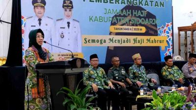 Sekda sidoarjo lepas calon jamaah haji 2