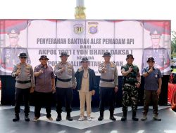 Tanggap Bencana Karhutla, Alumni Akabri 91 Salurkan 9 Mesin Pompa Air dan Alat Pemadam Api ke Polda Kalteng