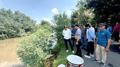 Tangkis sungai longsor di balongbendo direspons cepat, bupati subandi turun tangan