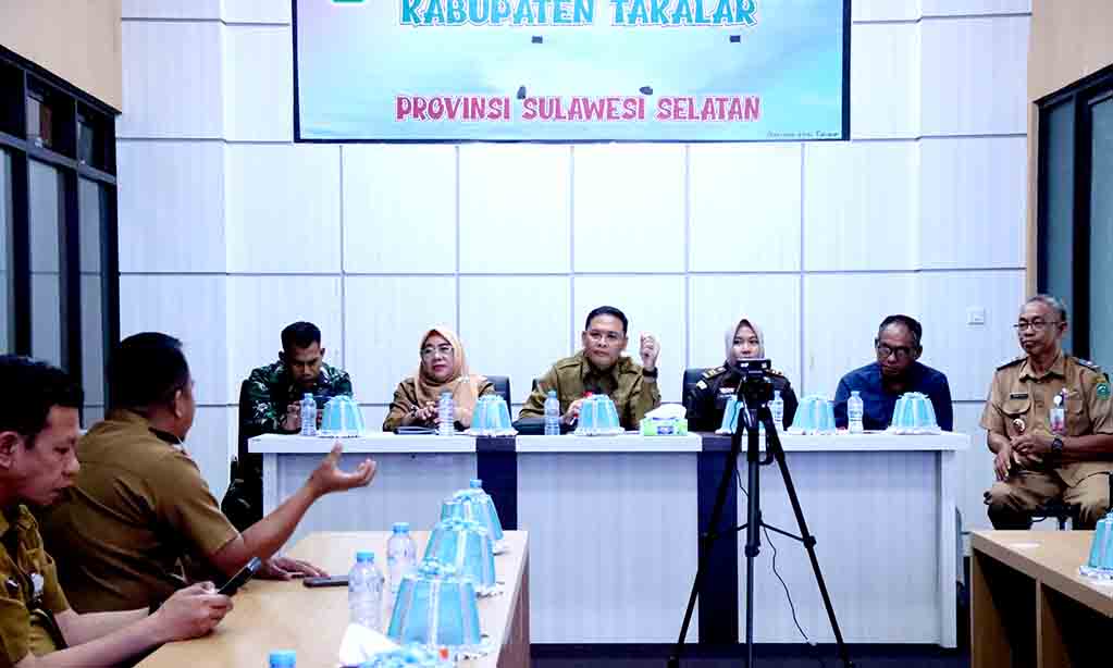 Wabup takalar ikuti rakor pembahasan langkah konkret pengendalian inflasi di daerah melalui zoom meeting 2