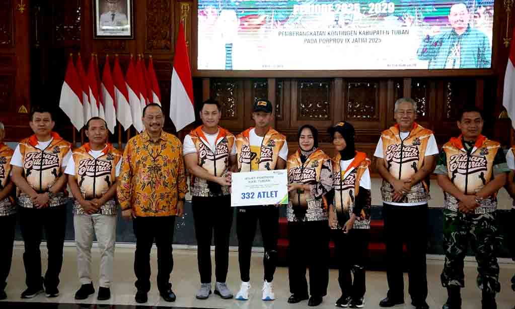 Bupati tuban lepas kontingen untuk berlaga di porprov jatim ix 2025