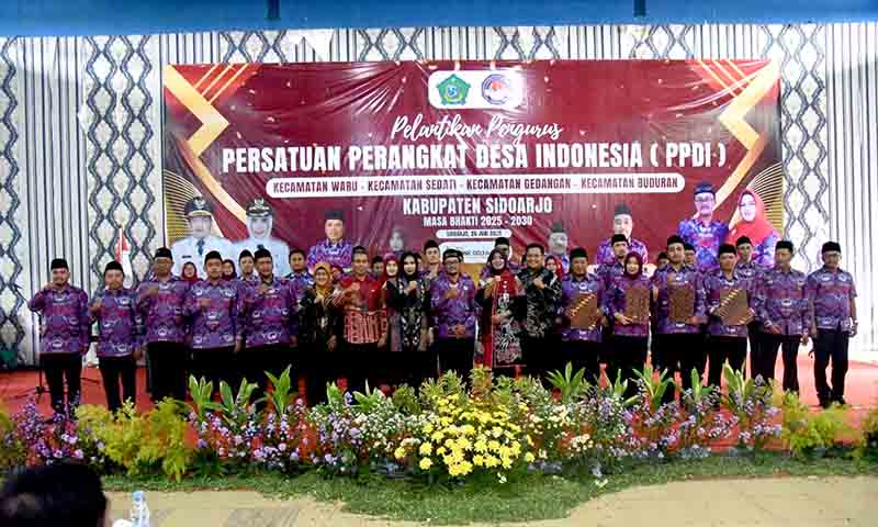 Empat ppdi kecamatan dilantik, wakil bupati pesan untuk melayani masyarakat dengan baik