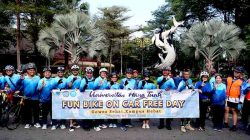 Universitas Hang Tuah Gelar Fun Bike CFD Surabaya: Kampus Sehat, Masyarakat Dekat