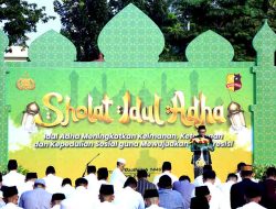 Gelar Salat Idul Adha, Jajaran Polri Tingkatkan Kepedulian Demi Persatuan