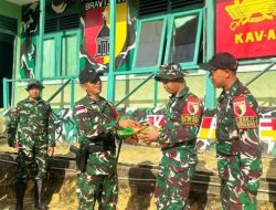 Dansatgas Yonkav 3/AC Laksanakan Kunjungan Kerja, Ke Jajaran Pos Satgas Guna Pelihara Moril Anggota