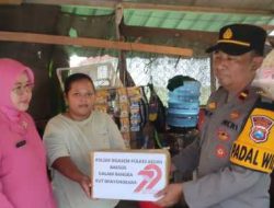 Sambut Hari Bhayangkara ke 79, Kapolsek Ngasem dan Bhayangkari beri Bantuan