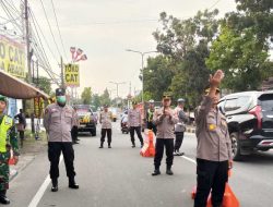Sinergitas Polres Madiun bersama TNI Siagakan Ratusan Personel Jaga Kondusifitas Satu Suro