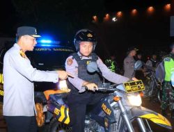 Amankan Malam 1 Suro, Polres Ngawi Gelar Patroli Skala Besar