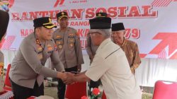 Sambut Hari Bhayangkara ke – 79 Polres Blitar Salurkan Bantuan Sosial Warga Kampung Baru