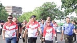 Polres Kediri Olahraga bersama dengan Forkopimda