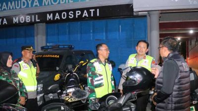 Patroli Bermotor Sinergitas TNI–Polri Amankan Malam 1 Suro di Kabupaten Magetan