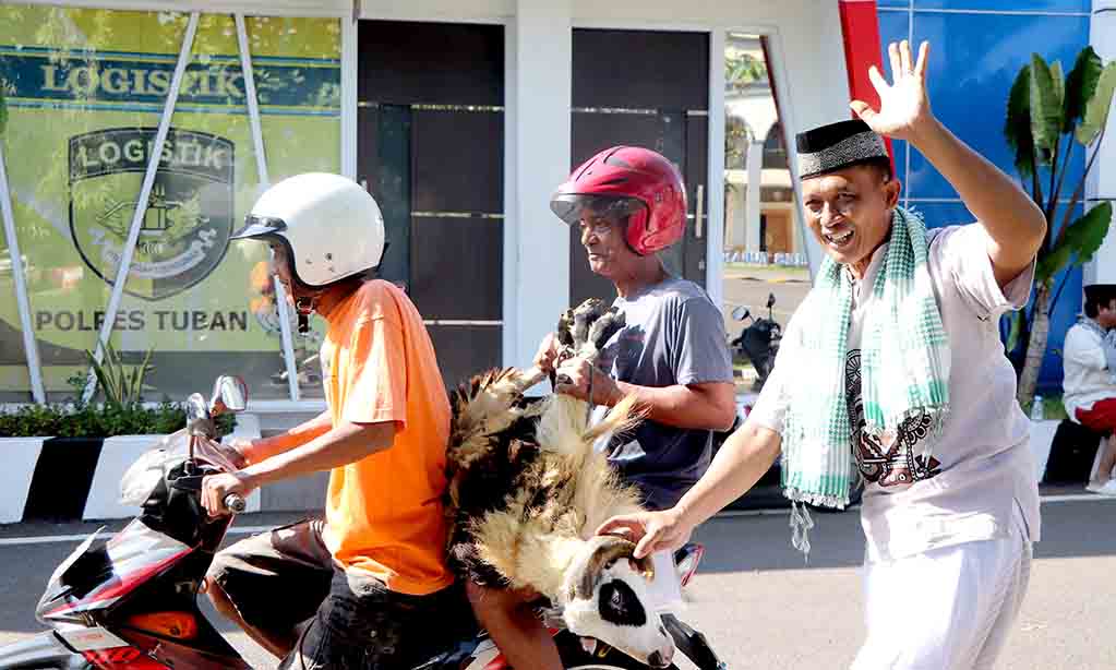 Idul adha 1446 h, polres tuban distribusikan 6 ekor sapi dan 27 kambing
