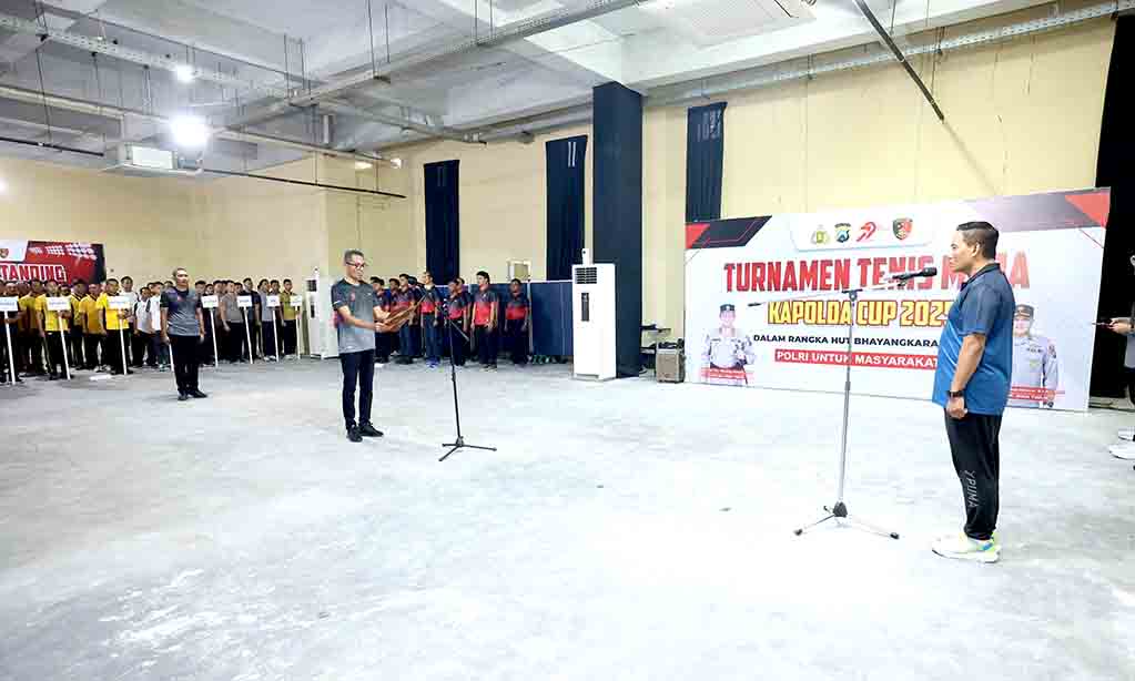Peringati hari bhayangkara ke 79, polda jatim gelar tenis meja kapolda cup 2025
