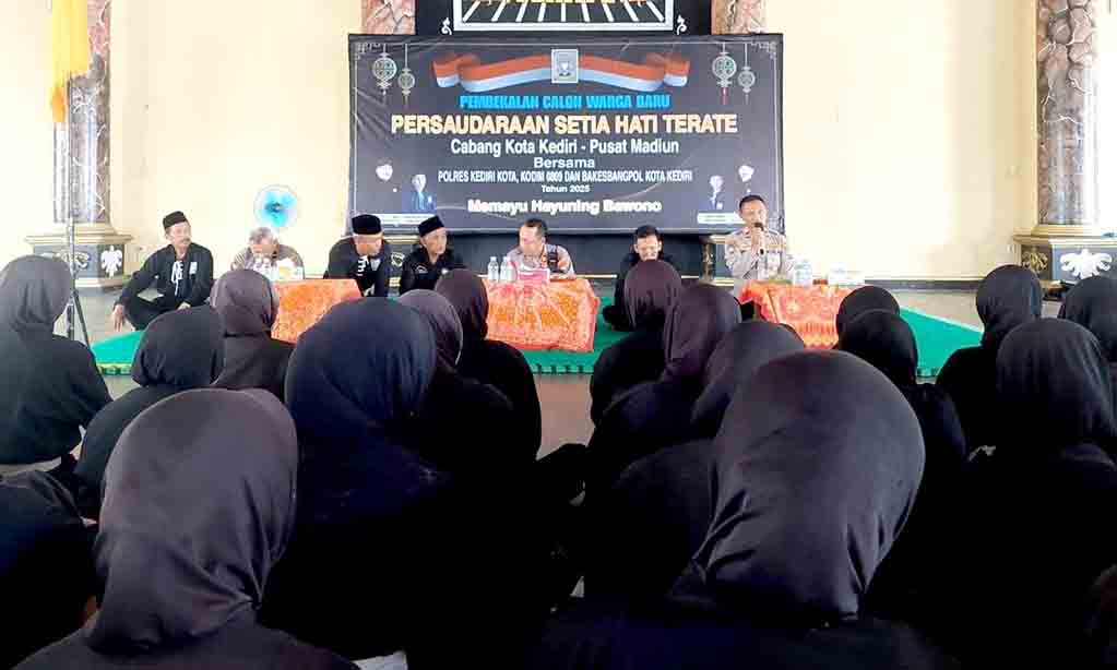 Pesan polisi untuk 368 calon warga baru psht cabang kota kediri