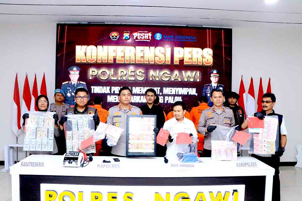 Polres ngawi berhasil ungkap peredaran uang palsu lintas provinsi 2