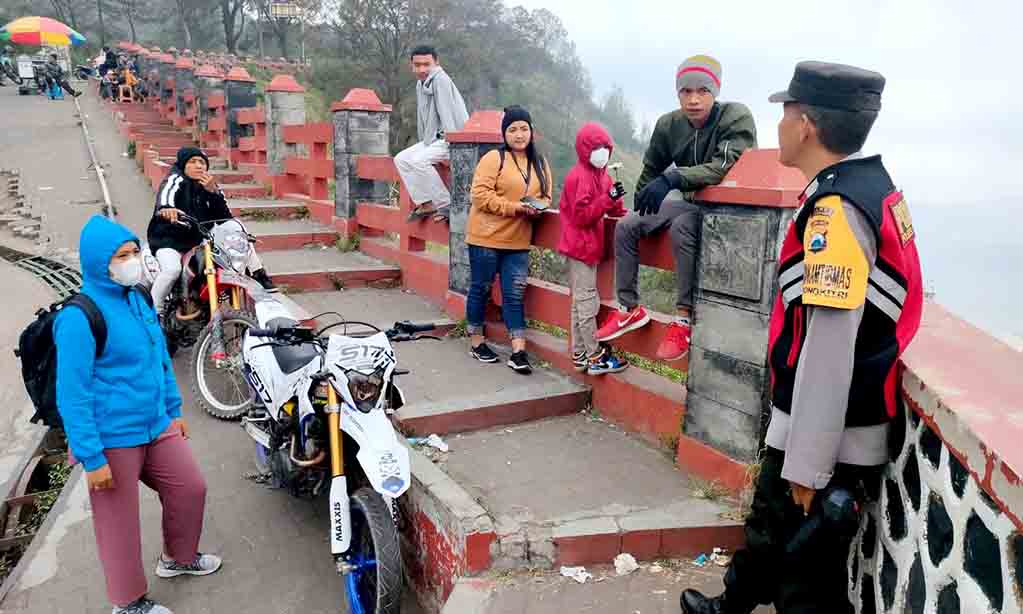Polres pasuruan pertebal pengamanan di dua jalur wisata