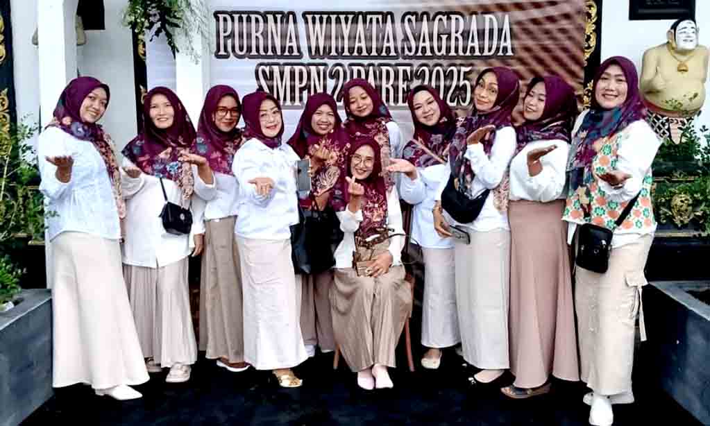 Smp negeri 2 pare gelar purna wiyata dengan kesederhanaan penuh makna