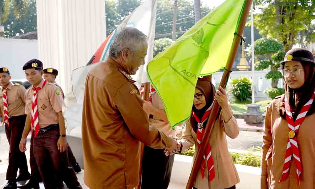Wakil bupati tuban lepas kontingen perkemahan bakti saka bakti husada jatim 2025