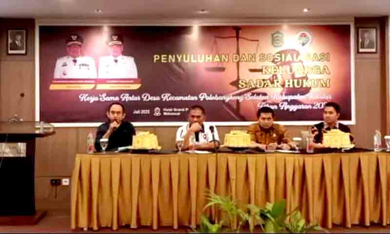 50 peserta desa polsel ikuti kegiatan sadar hukum di makassar