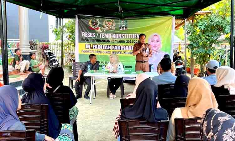 Anggota dprd sulsel hj. fadilah fahria reses di desa banggae