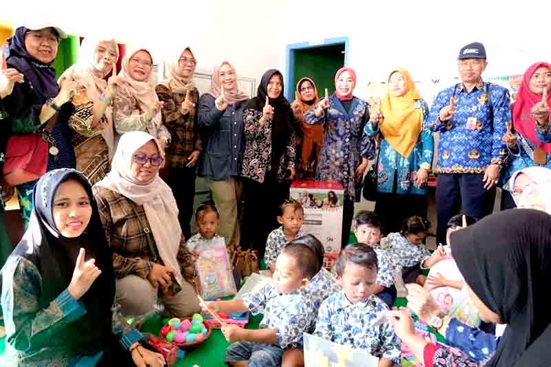 Bunda paud sidoarjo lakukan kunjungan ke sawohan buduran