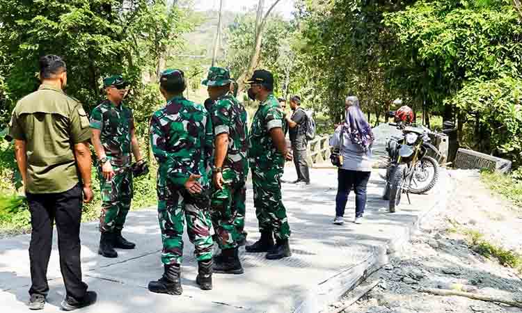 Dandim 0813 bojonegoro tinjau progres