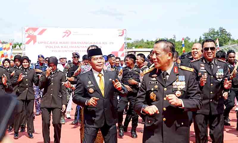 Gubernur kaltara dorong sinergitas lewat momentum hut bhayangkara ke 79
