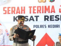 Gelar Sertijab Kasat Reskrim, Kapolres Kediri Tekankan Kinerja Humanis dan Responsif