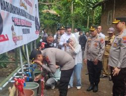 Hari Bhayangkara ke – 79 Polres Jember Beri Bantuan Tandon Air Warga Kecamatan Sumberjambe