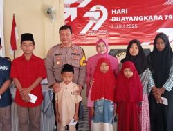 Peringatan Hari Bhayangkara ke-79 di Polsek Kandangan adakan Santunan Anak Yatim