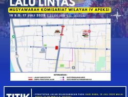 Satlantas Polres Kediri Kota Lakukan Pengalihan Arus Selama Muskomwil IV APEKSI