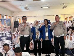 Satlantas Polres Kediri Edukasi Pelajar soal Tertib Lalu Lintas dalam Operasi Patuh Semeru 2025